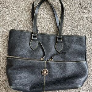 Dooney & Bourke Black Leather Tote Bag